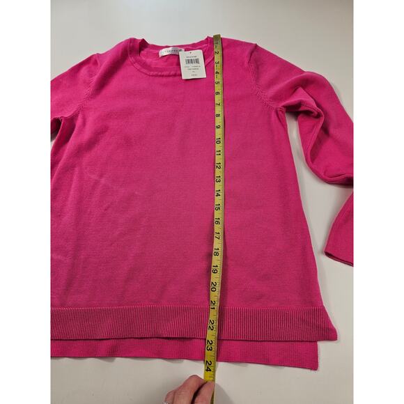NWT Retrology Hot Pink yarrow PETITE S PS sweater pullover casual comfort NEW - Picture 7 of 7
